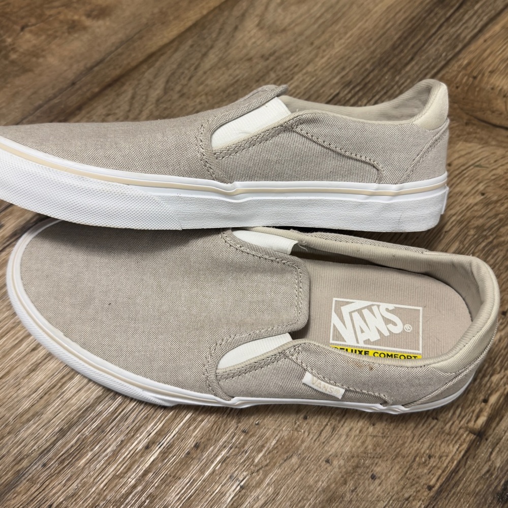 Vans Tan Slip-On Shoes